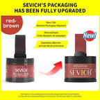 Instantly Hair Touch Up Powder - SEVICH Hair Concealer for Thinning Hairline, Eyebrows & Beard, Windproof & Sweatproof, Red Brown