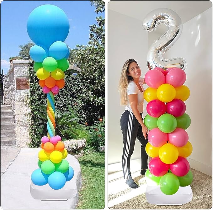 Balloon Column Stand Kit Set of 2, 7 Feet Height Adjustable Balloon Tower Pillar - Image 5