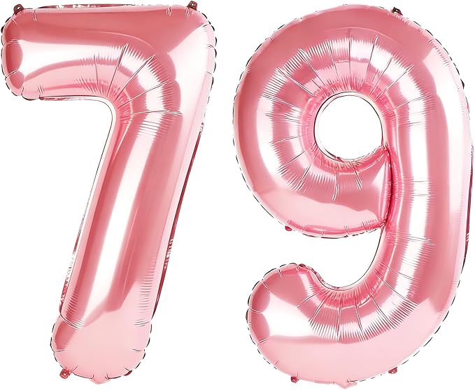 40 Inch Number 79 Balloons for 79th Birthday Party Decorations, 0-100 Jewelry by FOBELEC