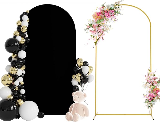 6.6FT Arch Backdrop Stand and Cover Set, Arch Stand by Wokceer