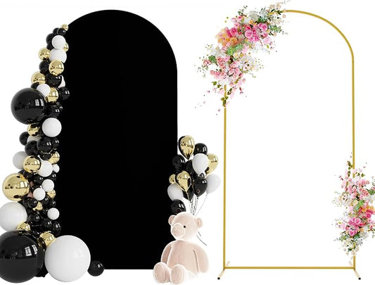 6.6FT Arch Backdrop Stand and Cover Set, Arch Stand by Wokceer