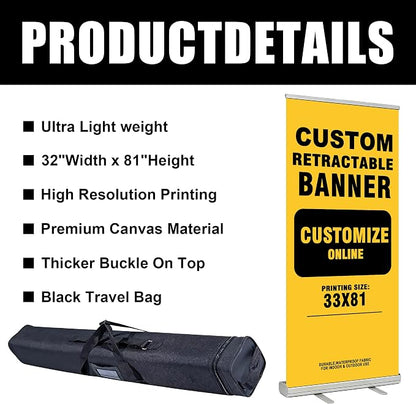 Customized Retractable Banner Aluminum Alloy Frame Portable, Suitable - Image 2