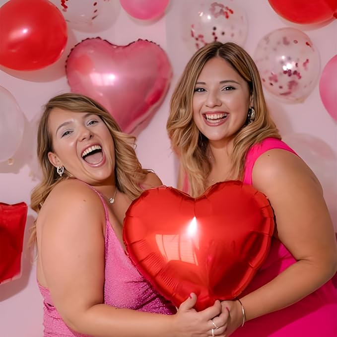 18inch Pink Heart Balloons - Image 4