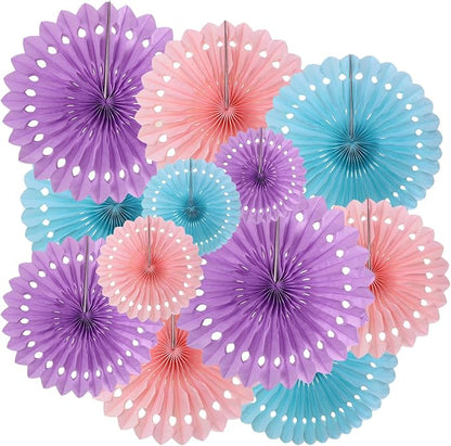 ZOOYOO Hanging Paper Fans Party Decorations, Ceiling Decor by ZOOYOO