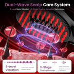 6-in-1 Rechargeable Scalp Massager Hair Growth Oil Applicator, Nano Mist, Electric Scalp Vibration Brush for Home Spa, Effortless Detangling & Relaxation Head Massage Tool for All Hair Types
