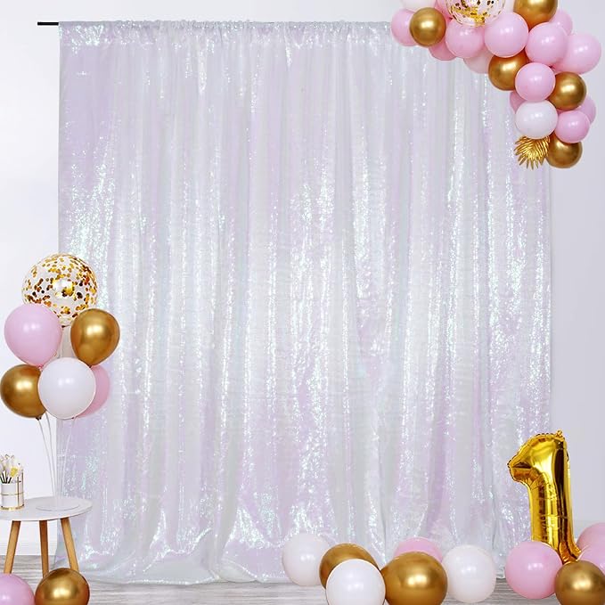 SquarePie 8x10ft Iridescent Sequin Backdrop, High Density Non-Transparent - Image 5