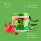 ORS Olive Oil Fortifying Cream Hair Dress Infused with Castor Oil for Strengthening 6 Ounce