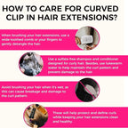 Lashey Seamless Clip in Hair Extensions Human Hair #1 Jet Black Kinky Straight 7pcs 110g 14 Inch PU Weft Hair Extensions Clip ins for Women