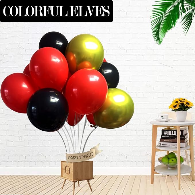 Red 12 Inch 100 Pcs Latex Balloons Helium Thicken Balloons - Image 5