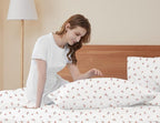 Sunflower King Pillowcases Set of 2, 100% Cotton King Size Pillow Cases 2, 20×40 inches Pink Posy, Soft and Breathable