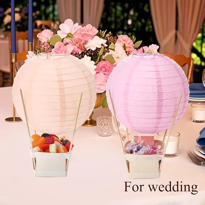24 Set Hot Air Balloon Table Centerpieces Baby Shower Party Decoration Paper - Image 6