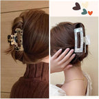 2 Pack Hair Claw Clips for Women Tortoise Shell Large Claw Hair Clips for Thin to Thick Hair Rectangle Hair Jaw clips