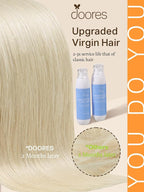 DOORES Tape in Extensions Human Hair, Platinum Blonde 20 Inch 100g 40pcs, Remy Hair Extensions Tape in Skin Weft Natural Hair Extensions Straight Long Hair