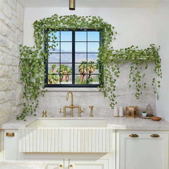 48 Pcs 336Ft Artificial Ivy Fake Vines, Ivy Garland Greenery Garland Fake - Image 6