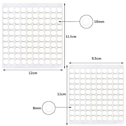 Pistha 10 Sheet Foam Round Dots Double-Sided Adhesive 3D Craft Foam Tape - Image 2