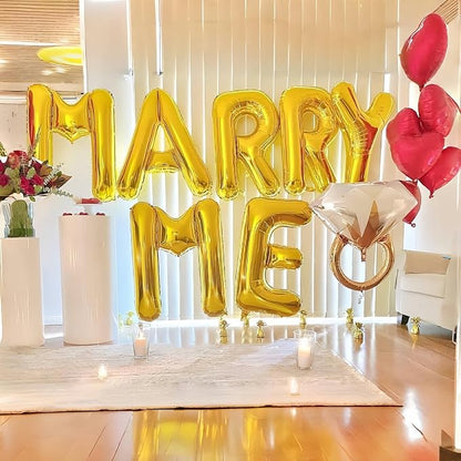 40 Inch Foil Letter Balloon, Big Alphabet R Word, Large Self Inflating Gold - Image 4