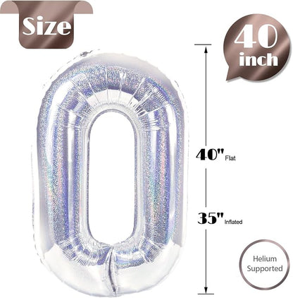 Laser Silver 0 Balloon - Image 5