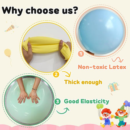 30 pcs Pastel Colorful Balloons 18 Inch - Image 3