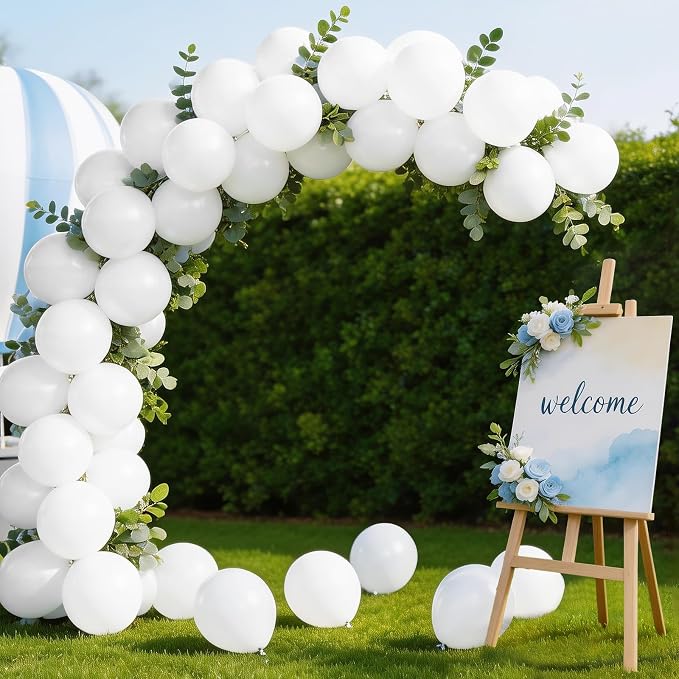 LOLStar White Balloons, 12 inch, Latex Round | Birthday, Engagement, Baby Shower - Image 5