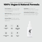 Anti-Frizz Hair Oil with Ginger, Argan & Castor hair oil for frizzy hair | Seals split ends, Strengthens the hair structure and adds shine for all hair types Nourishes & Repairs by Ginger Milk