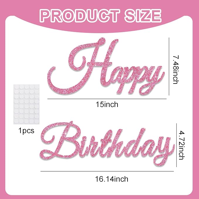 TONIFUL Happy Birthday Sign - Image 2