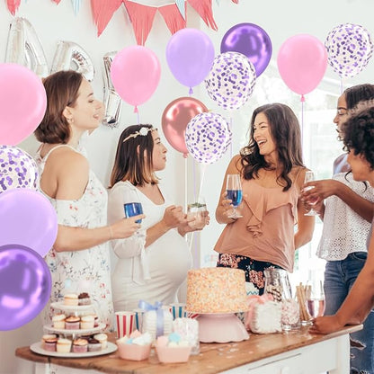 Patimate Purple and Pink Balloons Set - Image 3