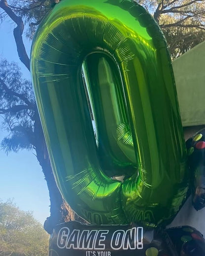 Green Number 10 Balloon 40 Inch - Image 3