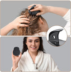 Electric Hair Scalp Massage Brush with Soft Silicone Bristles,3-Level Vibration,IPX6 Waterproof for Hair Growth & Dandruff Removal, Scalp Exfoliator(Light Blue)