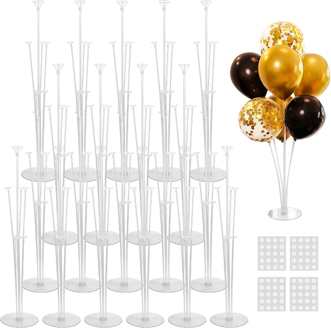 20 Sets Balloon Stand Kit, Balloon Sticks by JOYYPOP