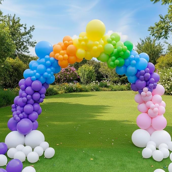 426Pcs Rainbow Balloon Arch Kit - Image 4