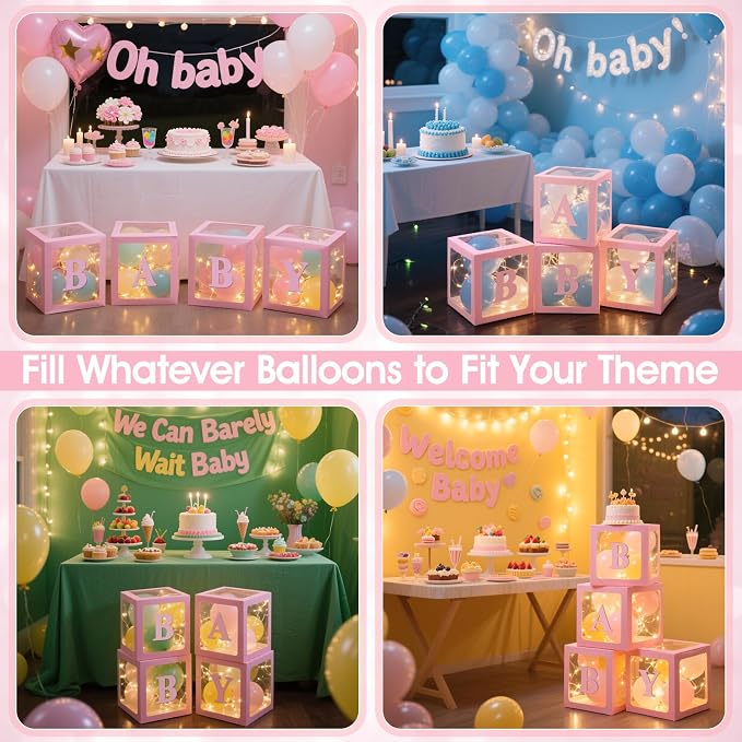 Ledido Baby Boxes with Letters & Fairy Lights - Image 3