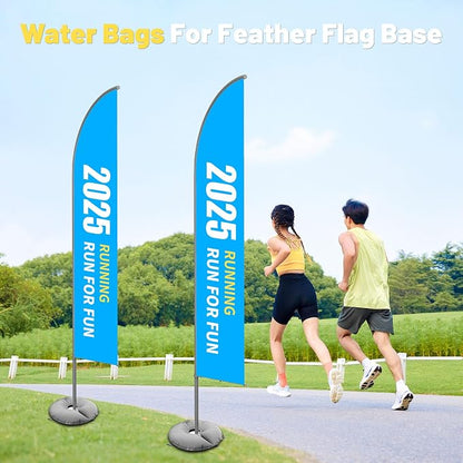 4 Pack 18" Water Weight Bags for Feather Flag Base, Water Bags for Weight | - Image 6