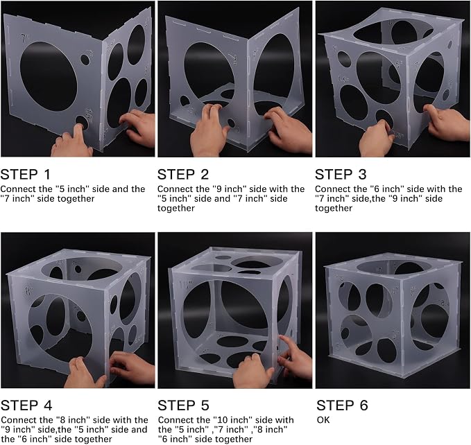 Auihiay 14 Holes Balloon Sizer Cube, Balloon Measurement Tool | - Image 4
