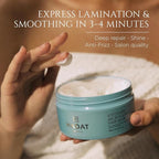 HADAT Softening Microcapsule Express Hair Mask – Professional Smoothing Hair Treatment – Salon Lamination – Deep Repair – Anti-Frizz – Moisturizing – Curly Frizzy Damaged Hair, 9.47 Fl Oz