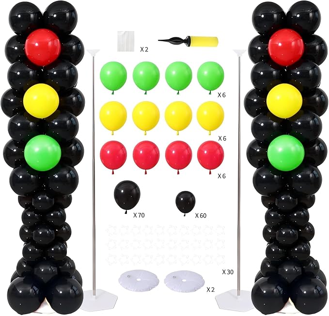Traffic Light Balloon Column Stand Kit 2 Sets by ZyloonDecoration