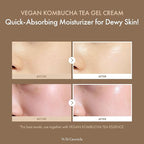 Dr.Ceuracle Vegan Kombucha Tea Gel Cream - Lightweight Watery Hydrating Moisturizer with Kombucha Tea Extract, Sunflower Seed Oil, Korean Skincare (75 g / 2.64 oz.)
