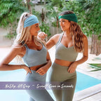 Wide Headbands for Women Knotted No Slip Head Bands Soft Turban Headband Hair Accessories Boho African Solid Color Head Wraps for Women Yoga Workout Pack of 6