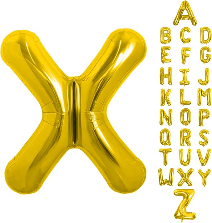 Letter Balloons Gold 40 Inch X Large Giant Big Foil Mylar Balloon | by Unknown