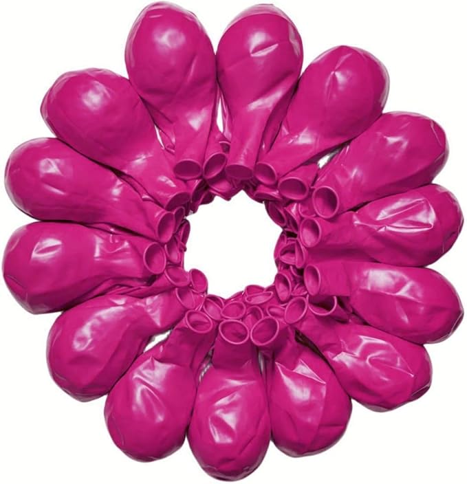 90 Pack Hot Pink Balloons 18 inch Hot Pink Latex Party big Balloon Bulk by ZWZLIULIAN
