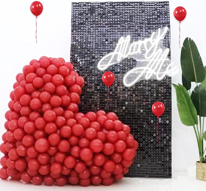 Red Balloons 110Pcs 5 Inch Small Latex Party Balloons, Mini Thick Birthday - Image 6