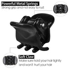 Cobahom 120PCS Mini Claw Hair Clips, 0.39 Inch/1cm Claw Clips for Hair, No-Slip Plastic Small Jaw Clips for Fine Thin Hair, Micro Hair Clips for Women Girls, Black