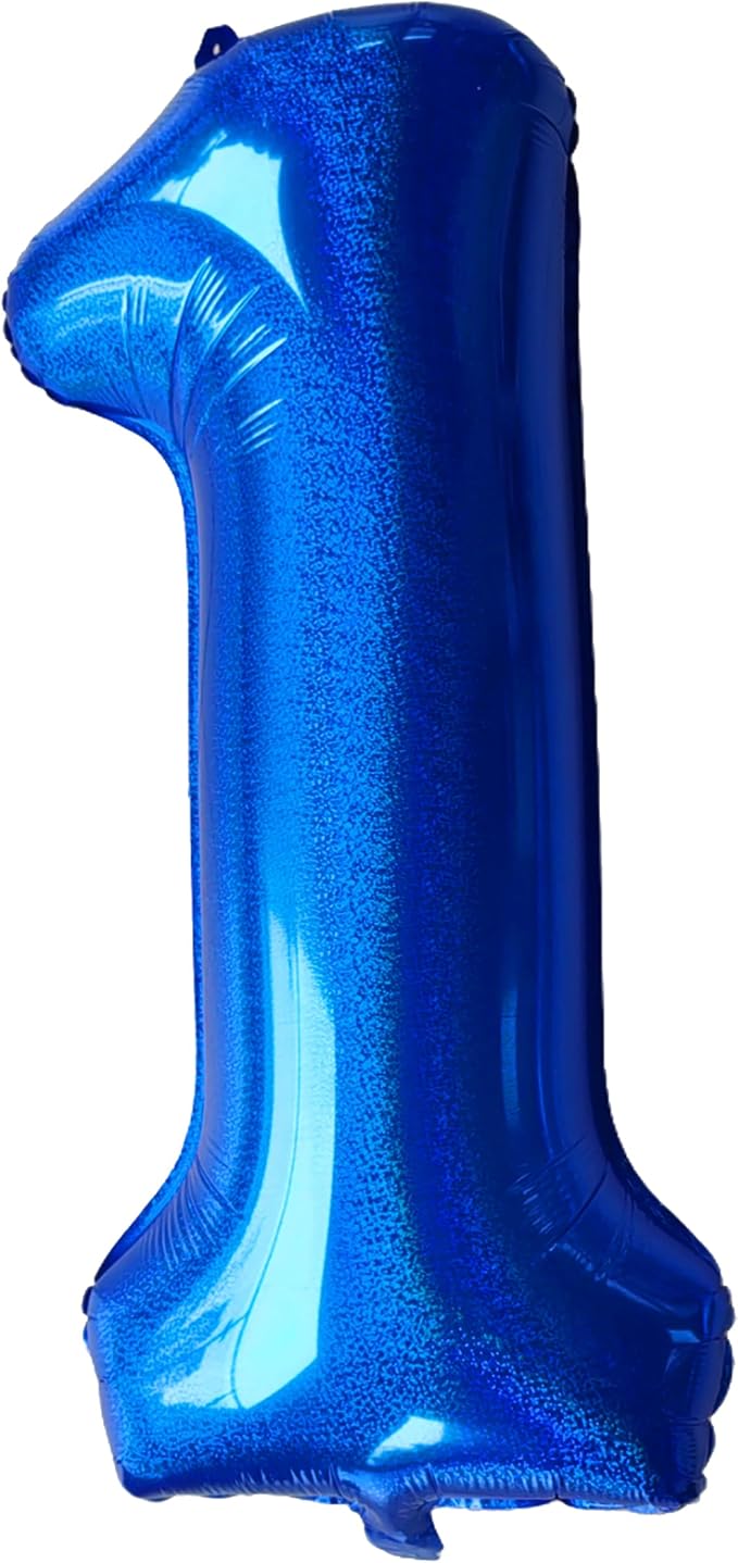 Jonhamwelbor 40 Inch Laser Blue Number 1 Balloon Foil Mylar Giant Balloon by Jonhamwelbor