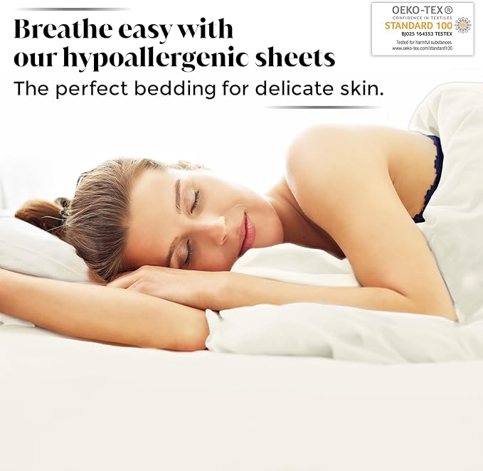 Luxury Bamboo Market | King Envelope Pillowcase Set | 100% Viscose Made from Bamboo | Organically Grown | Ultra Soft | Cooling | 2pcs [Opulent Ivory]