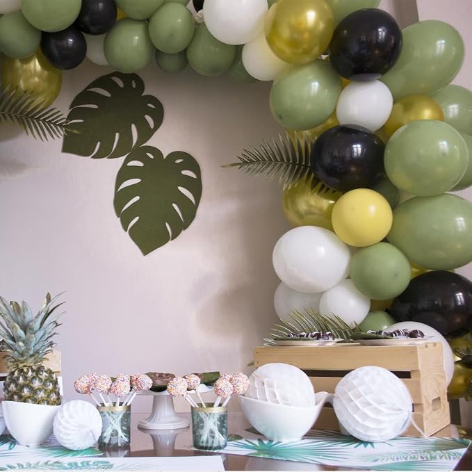 50pcs Sage Green Balloons, Helium Quality 12inch Neutral Olive Green Party - Image 5