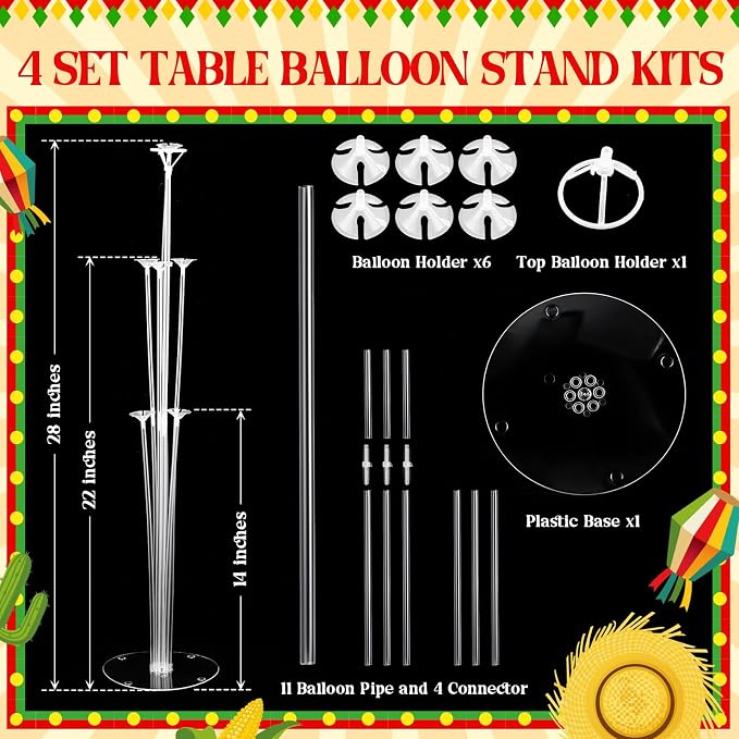 Lunmon 4 Set Juneteenth Balloon Stand Kit - Image 3