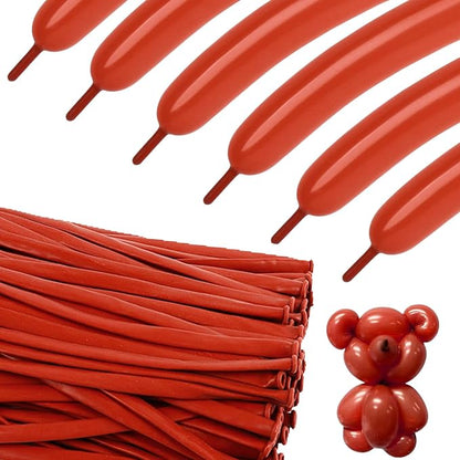 Rich Red 260 Balloons by KEXINGTUO
