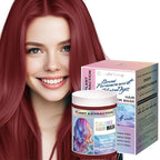 Vegan Semi Permanent Hair Color Mask - 10.15OZ Color Depositing Conditioner for Color-Treated Hair - Ammonia, Paraben, Sulfate & Cruelty-Free - Plant-Based Enhances Tones Hair (WINE RED)