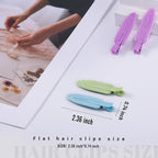 10 Pcs Creaseless No Crease No Bend Flat Hair Clips For Styling Non Slip Makeup Clips For Women Salon Hairstyle,Yellow Purple Beige Blue Green