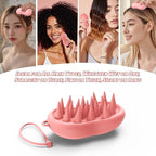 Silicone Scalp Massager Shampoo Brush – Ergonomic, Waterproof Scalp Scrubber for Hair Growth & Dandruff Removal – Ideal for Wet & Dry Hair Care