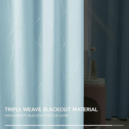 Deconovo Living Room Curtains 95 Inches Long, Thermal Insulated, Room Darkening - Image 5